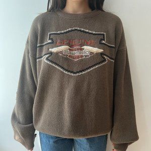 VINTAGE Harley Davidson Sweater | Women's XL